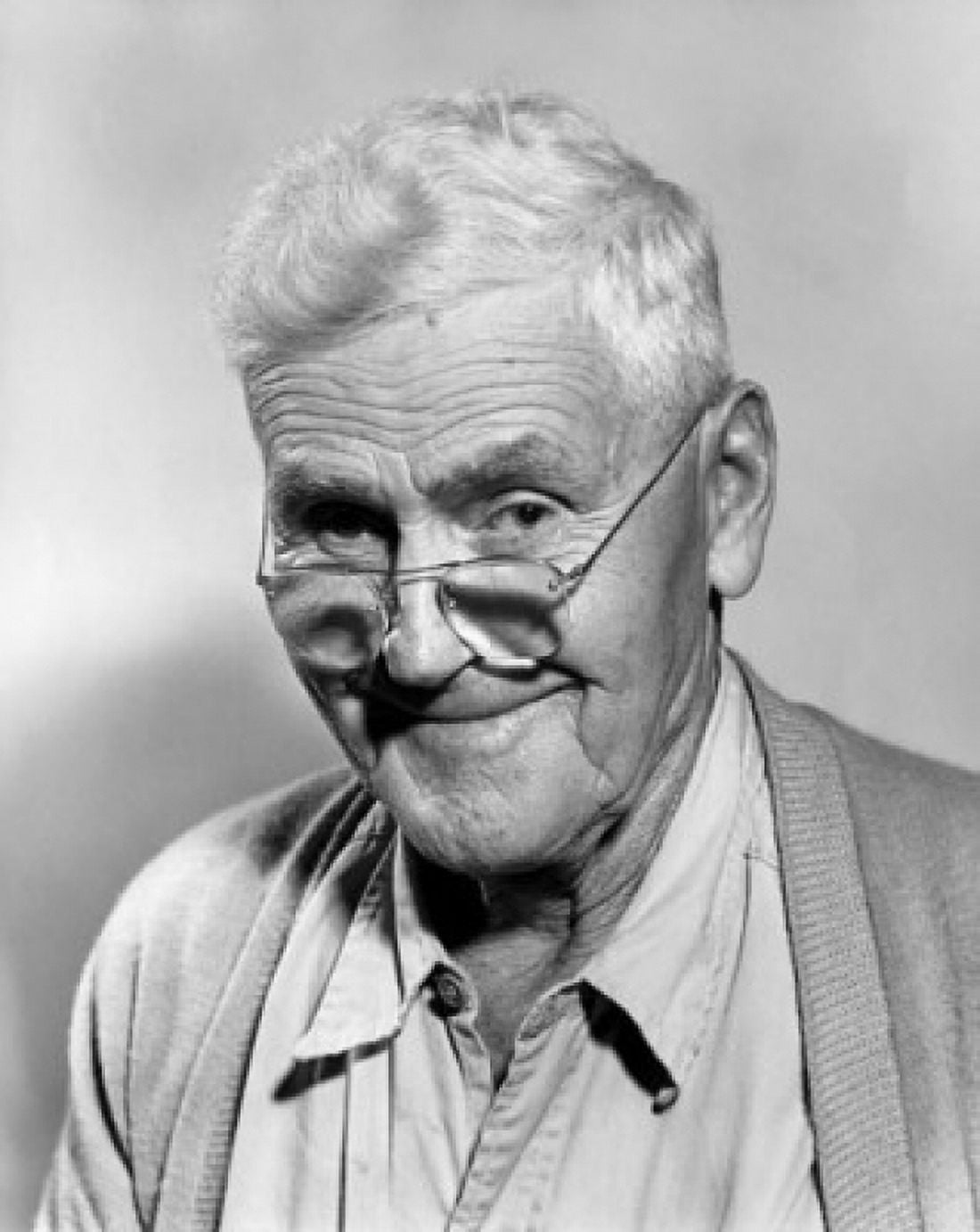 Portrait of a senior man smiling Canvas Art - (18 x 24)