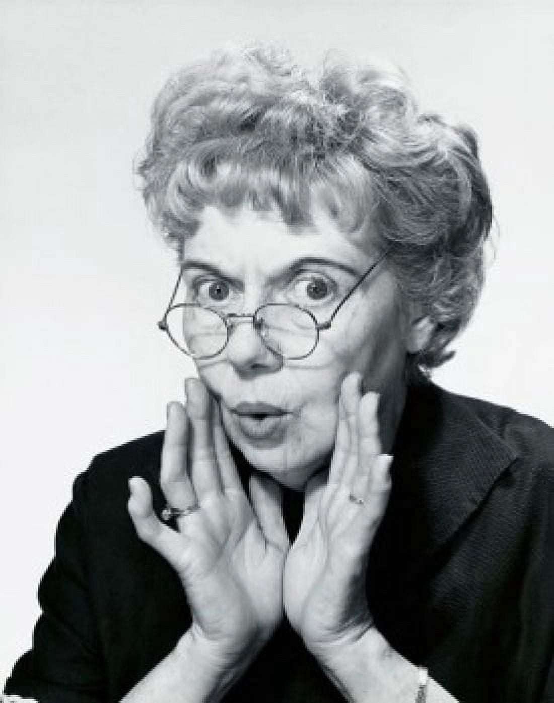 Portrait of a senior woman puckering her lips Canvas Art - (24 x 36)