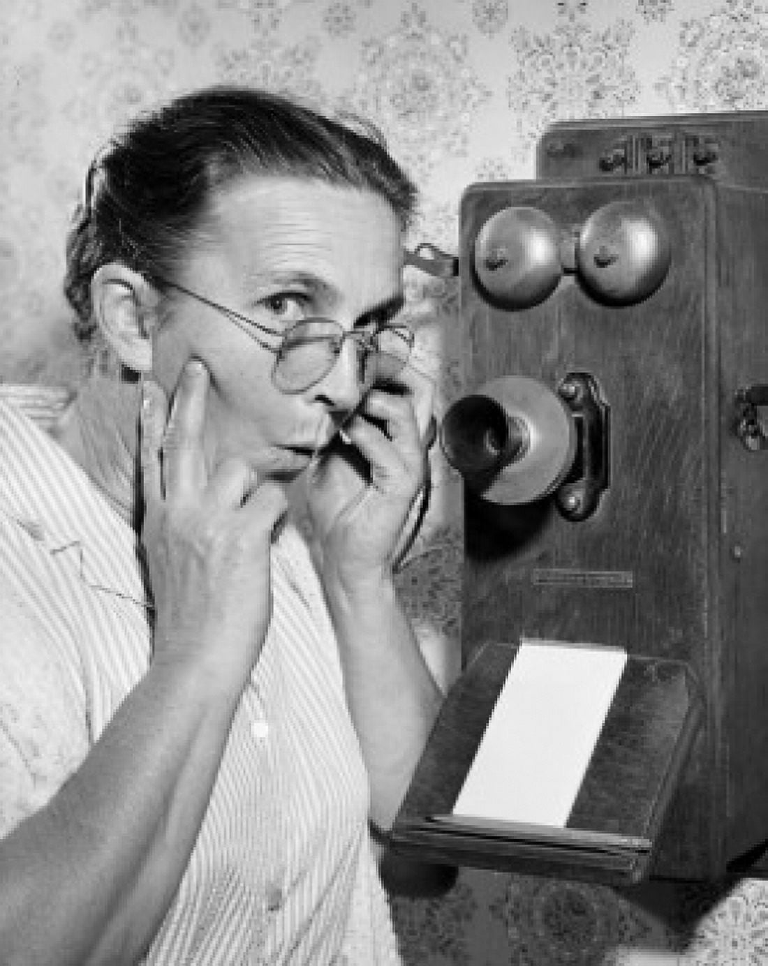 Portrait of a senior woman talking on the telephone Canvas Art - (18 x 24)