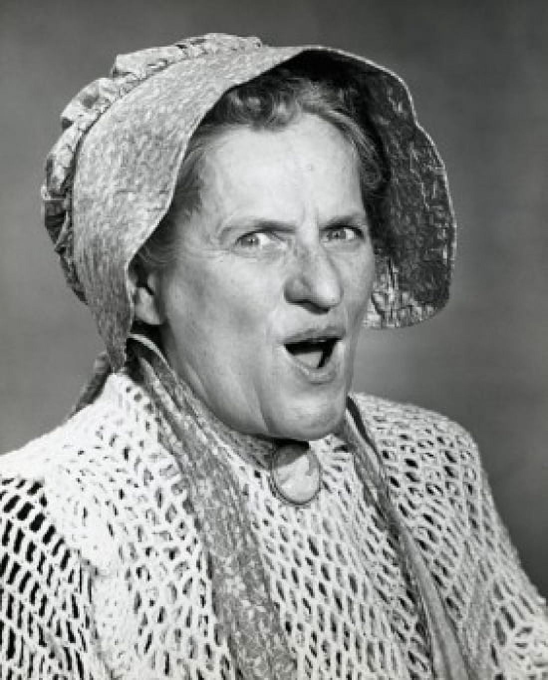 Portrait of a senior woman with her mouth open Canvas Art - (24 x 36)