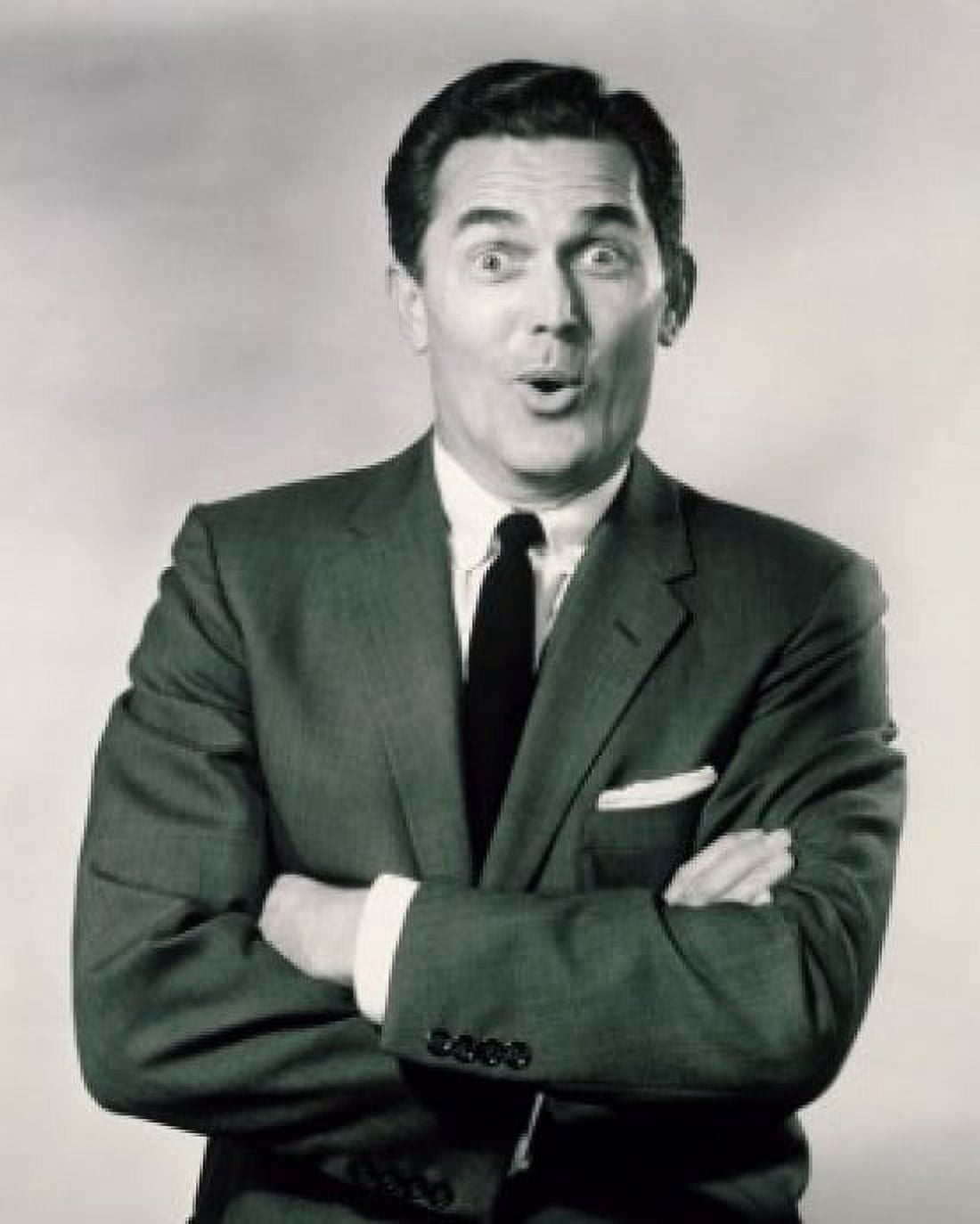 Portrait of a surprised businessman Canvas Art - (24 x 36)