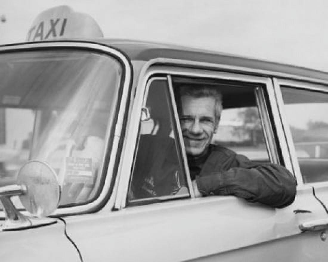 Portrait of a taxi cab driver Canvas Art - (24 x 36)