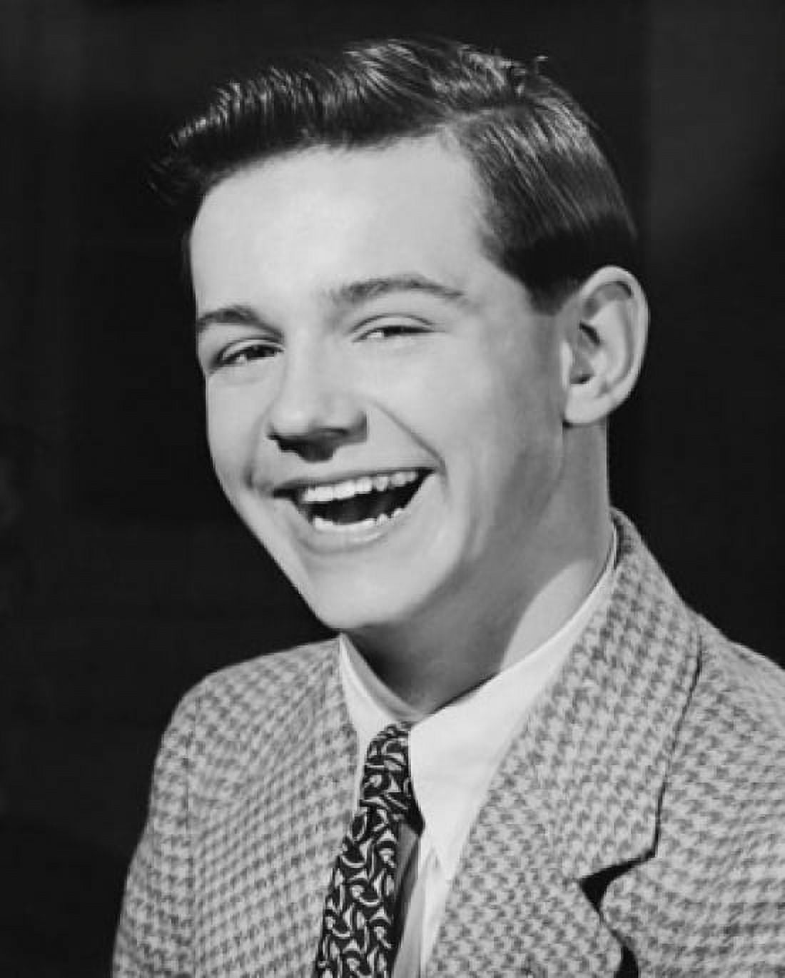 Portrait of a teenage boy laughing Canvas Art - (24 x 36)