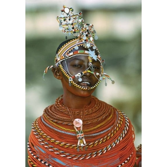 Portrait of a teenage girl smiling Kenya Poster Print by Panoramic Images (17 x 24)