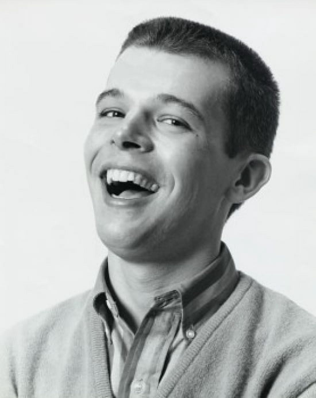 Portrait of a teenager boy laughing Canvas Art - (18 x 24)