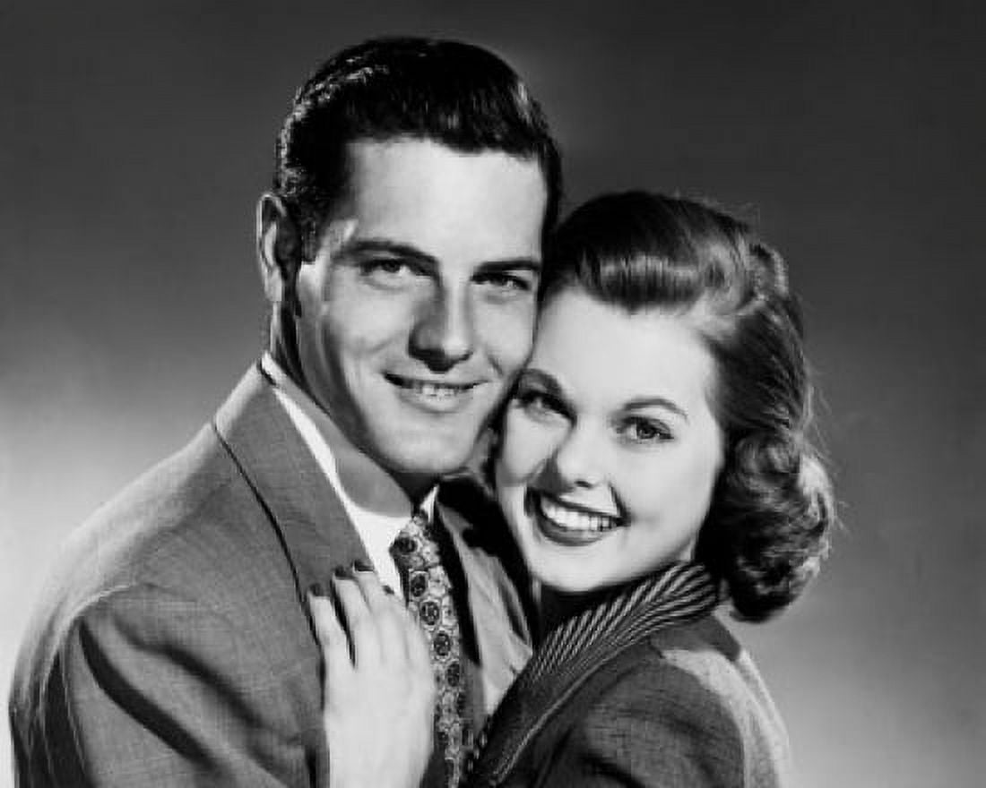 Portrait of a young couple smiling Canvas Art - (18 x 24)