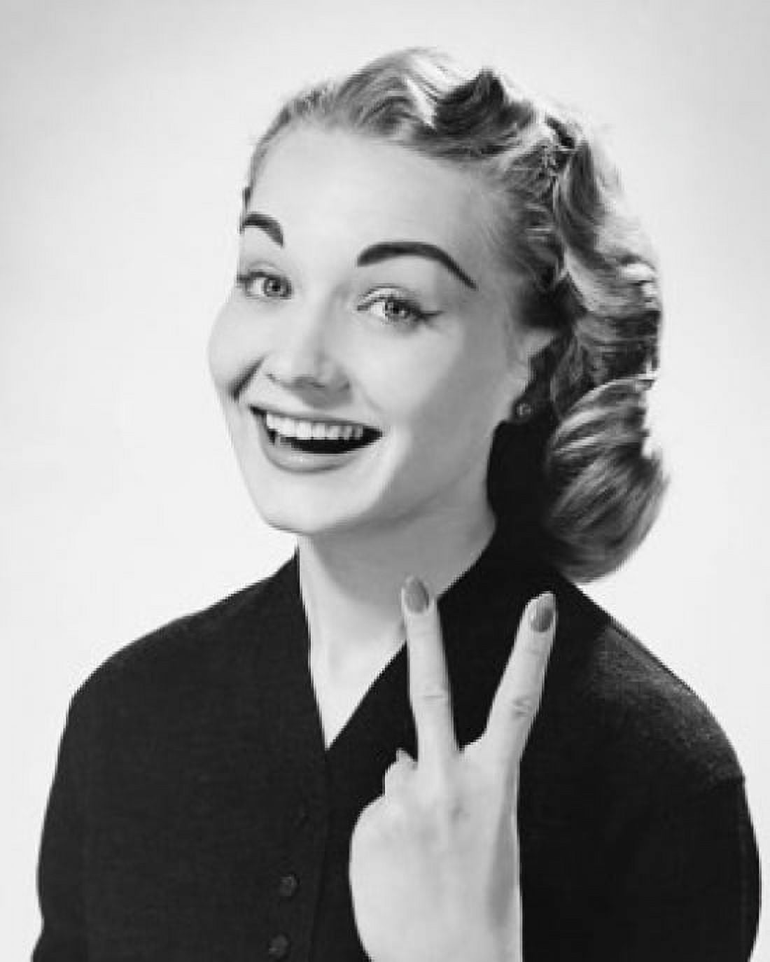 Portrait of a young woman laughing Canvas Art -  (18 x 24)