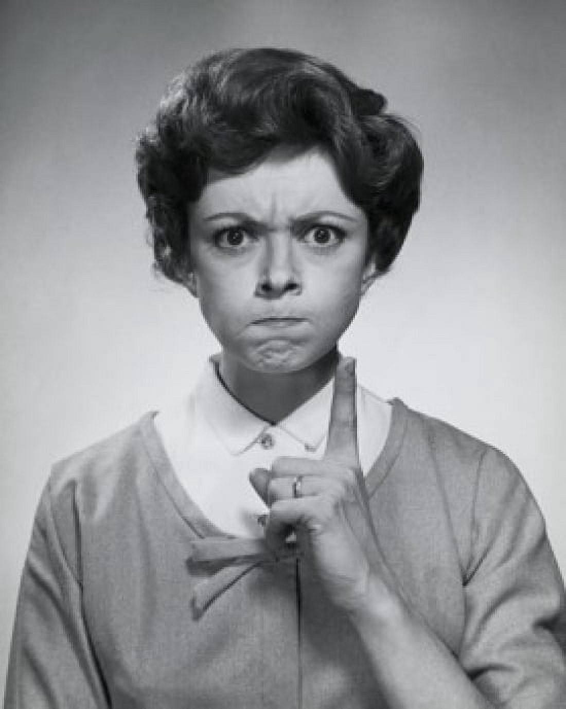 Portrait of a young woman looking angry Canvas Art - (18 x 24)