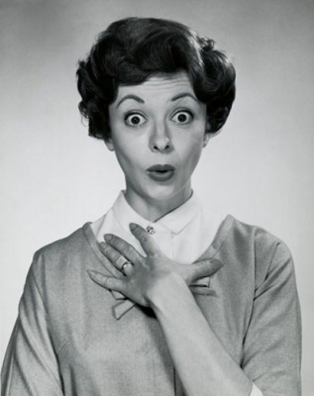 Portrait of a young woman looking surprised Canvas Art - (18 x 24)
