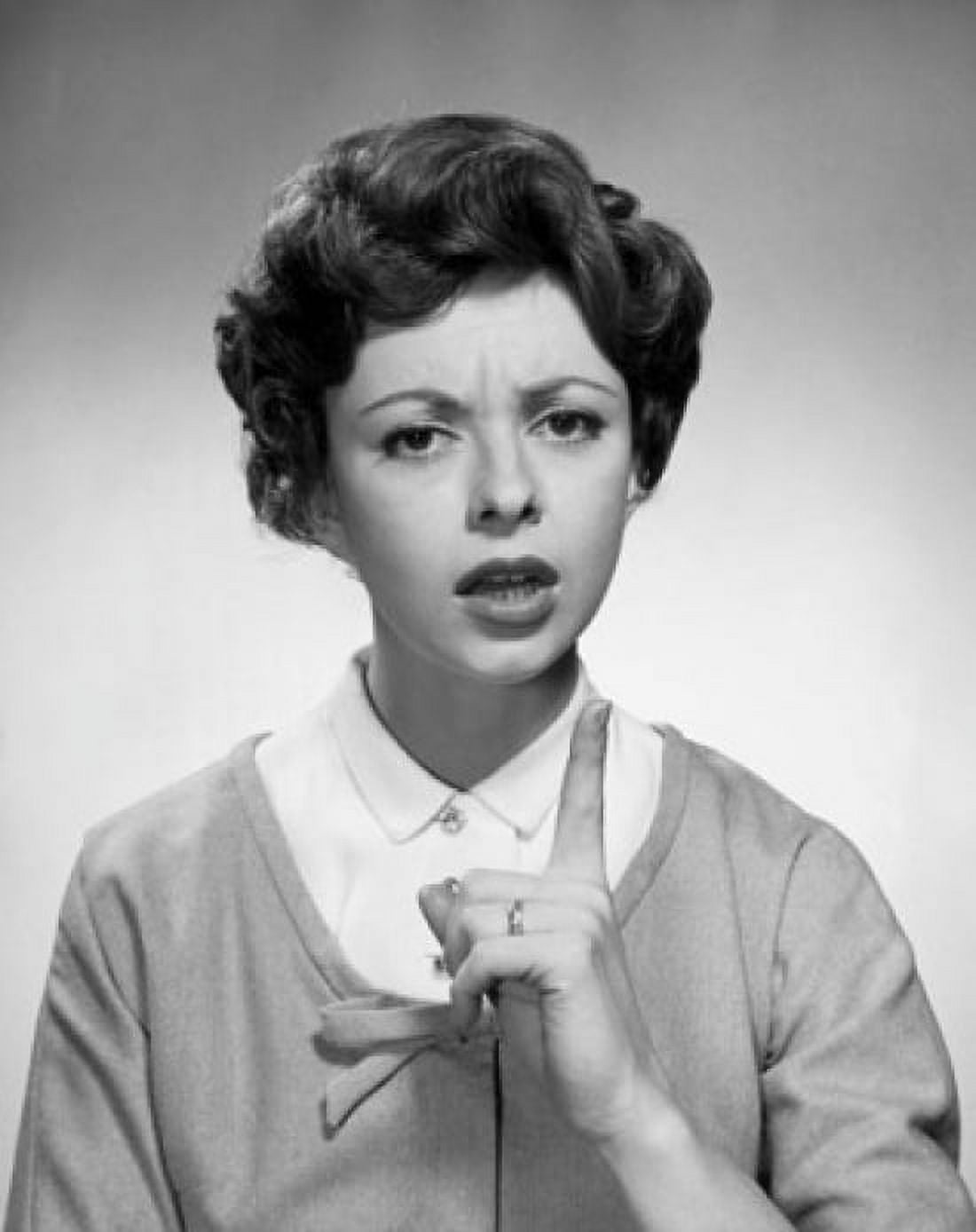 Portrait of a young woman scolding someone Canvas Art - (18 x 24)