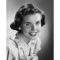 thumbnail image 1 of Portrait of a young woman smiling Poster Print (18 x 24), 1 of 4