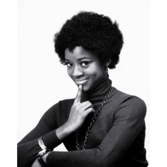 Portrait of a young woman smiling Poster Print (24 x 36)