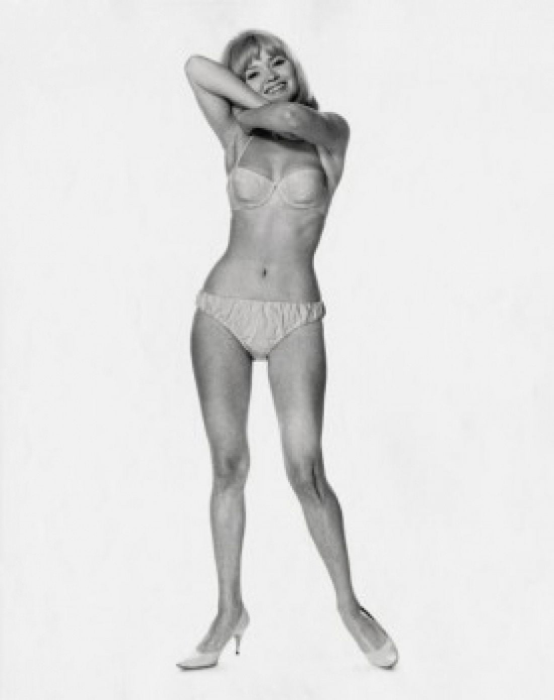 Portrait of a young woman wearing undergarments Canvas Art - (24 x 36)