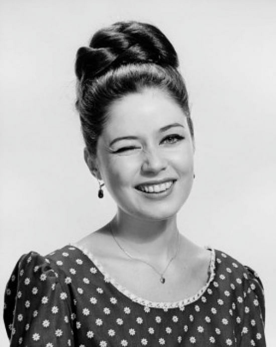 Portrait of a young woman winking Canvas Art - (18 x 24)