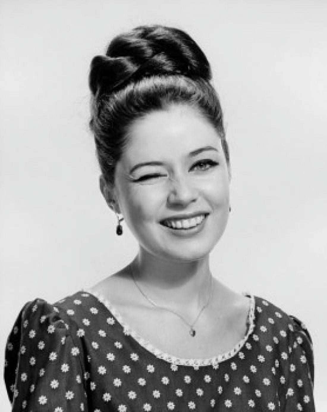 Portrait of a young woman winking Canvas Art - (24 x 36)