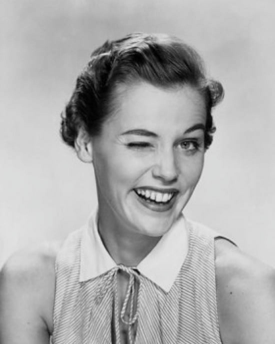 Portrait of a young woman winking Canvas Art - (24 x 36)