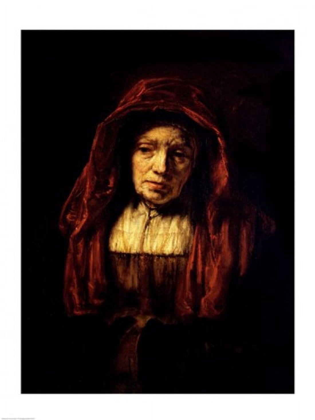 Portrait of an Old Woman Canvas Art - Rembrandt van Rijn (18 x 24)