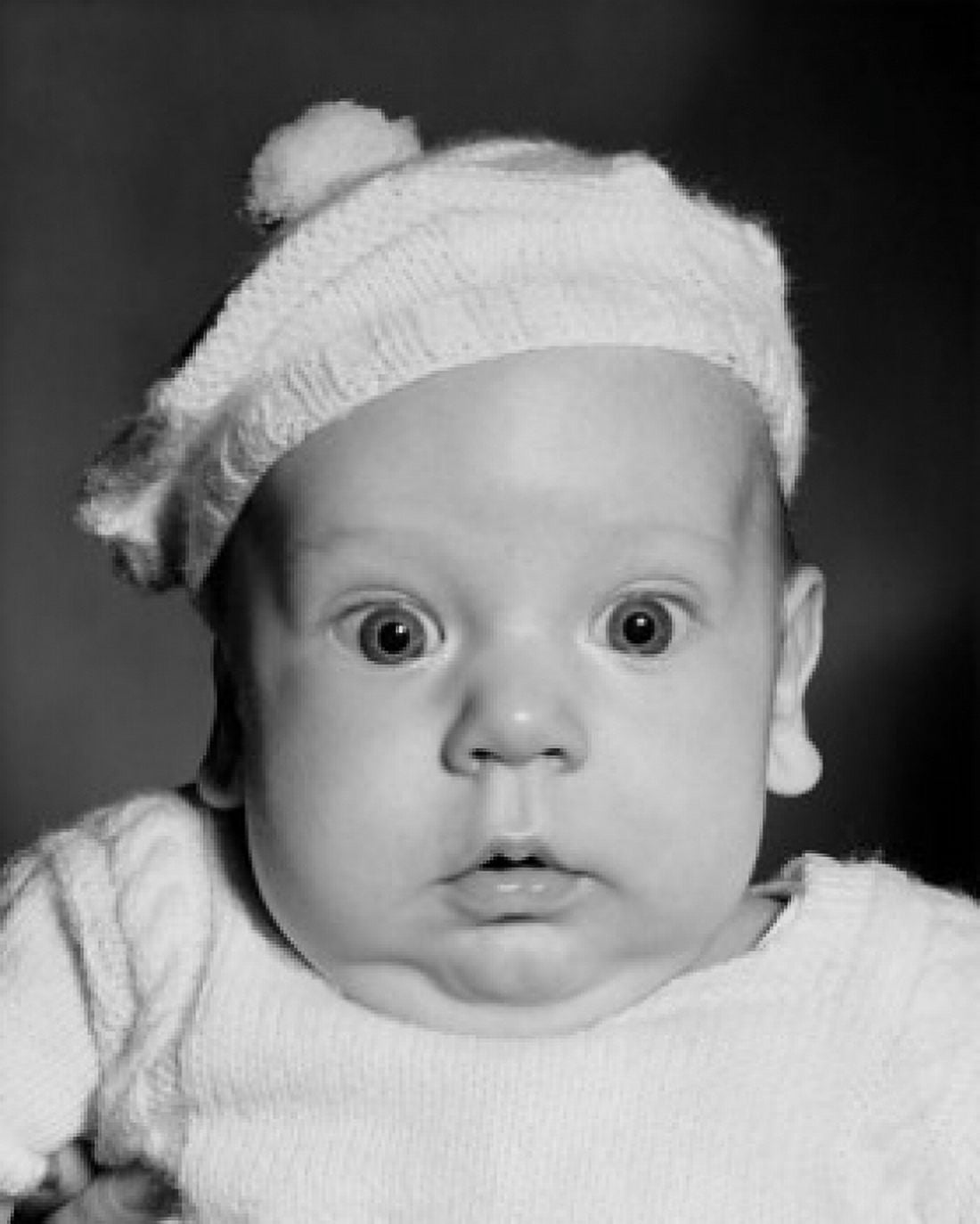 Portrait of baby Canvas Art - (18 x 24)