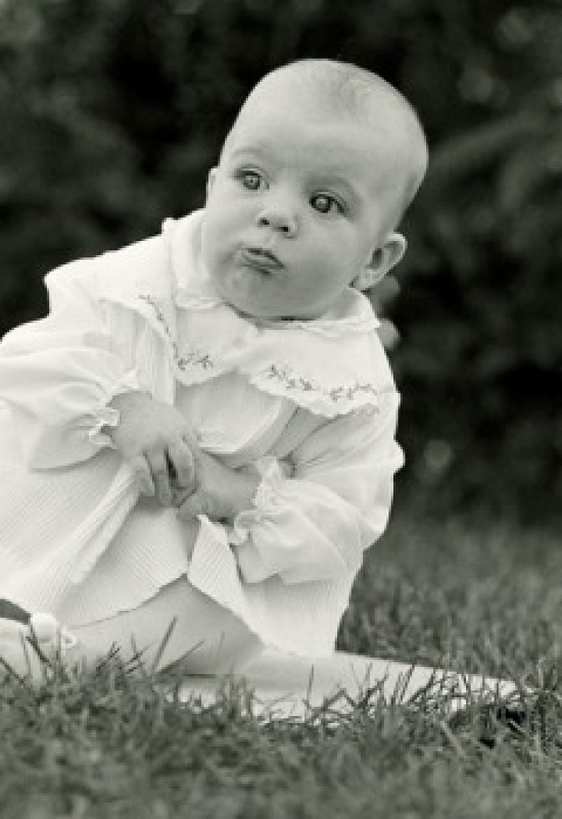 Portrait of baby Canvas Art - (18 x 24)