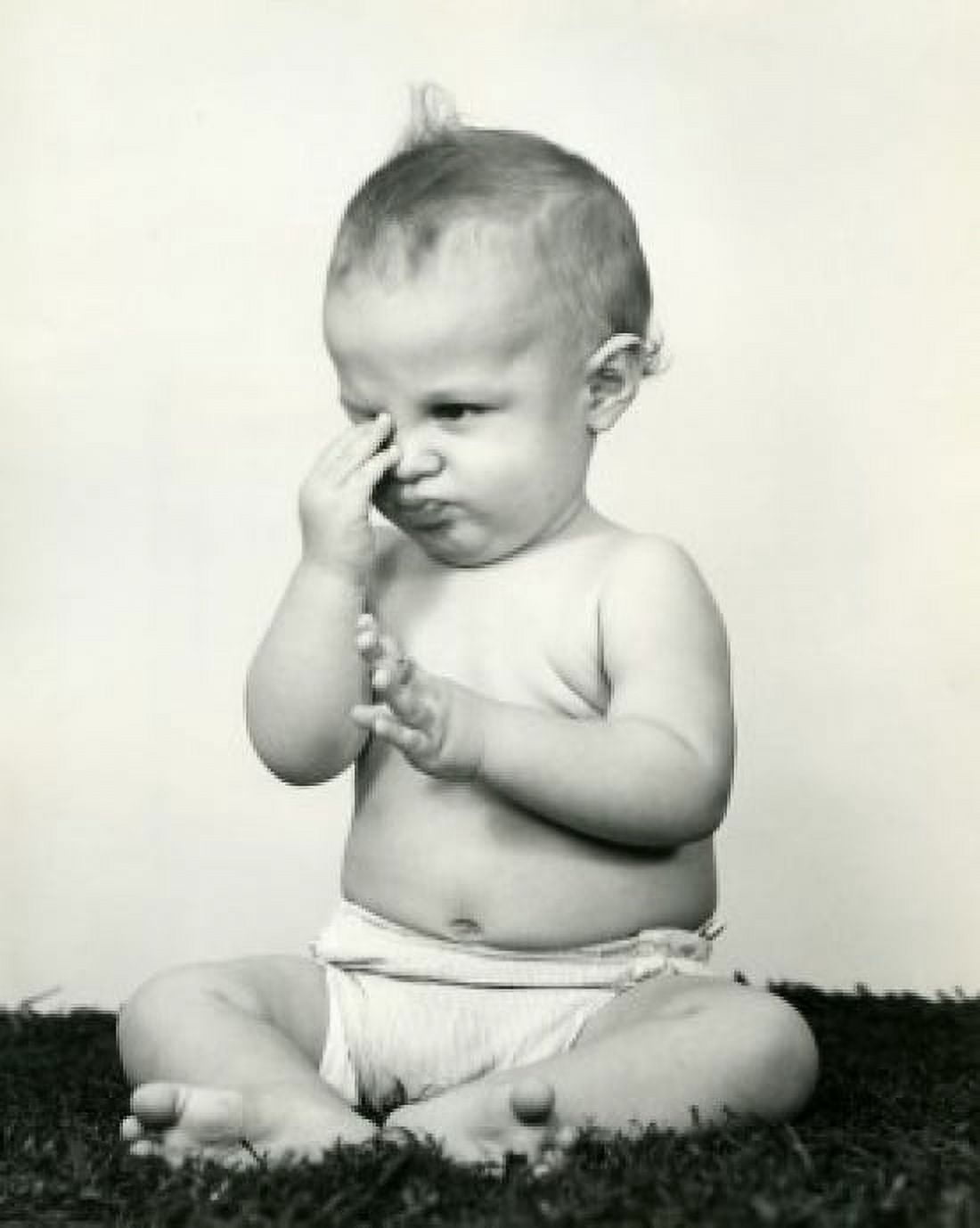Portrait of baby Canvas Art - (24 x 36)