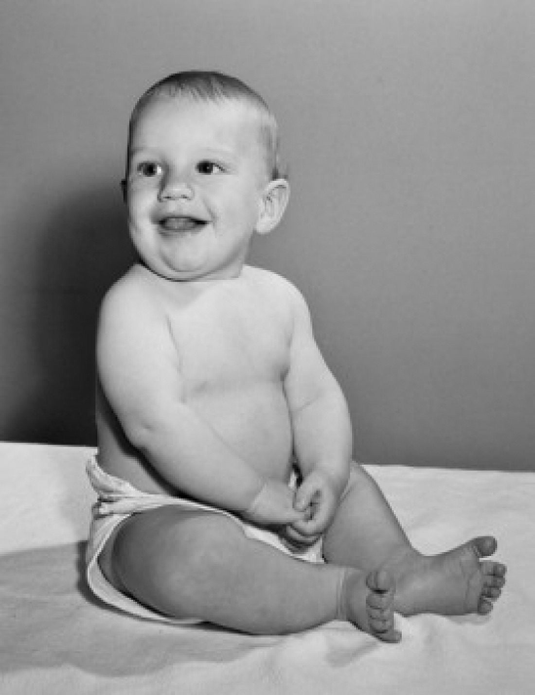 Portrait of baby Canvas Art - (24 x 36)