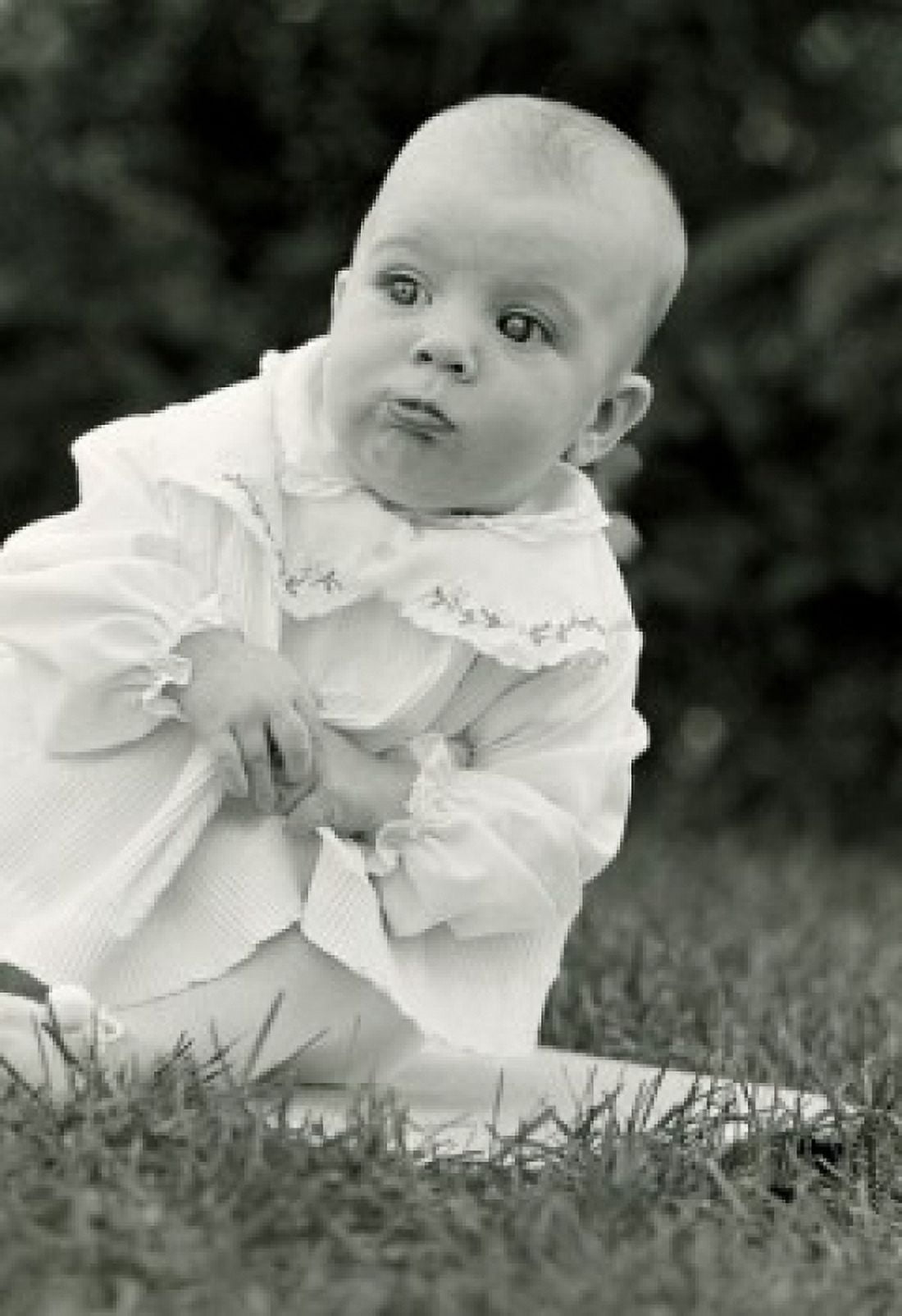 Portrait of baby Canvas Art - (24 x 36)