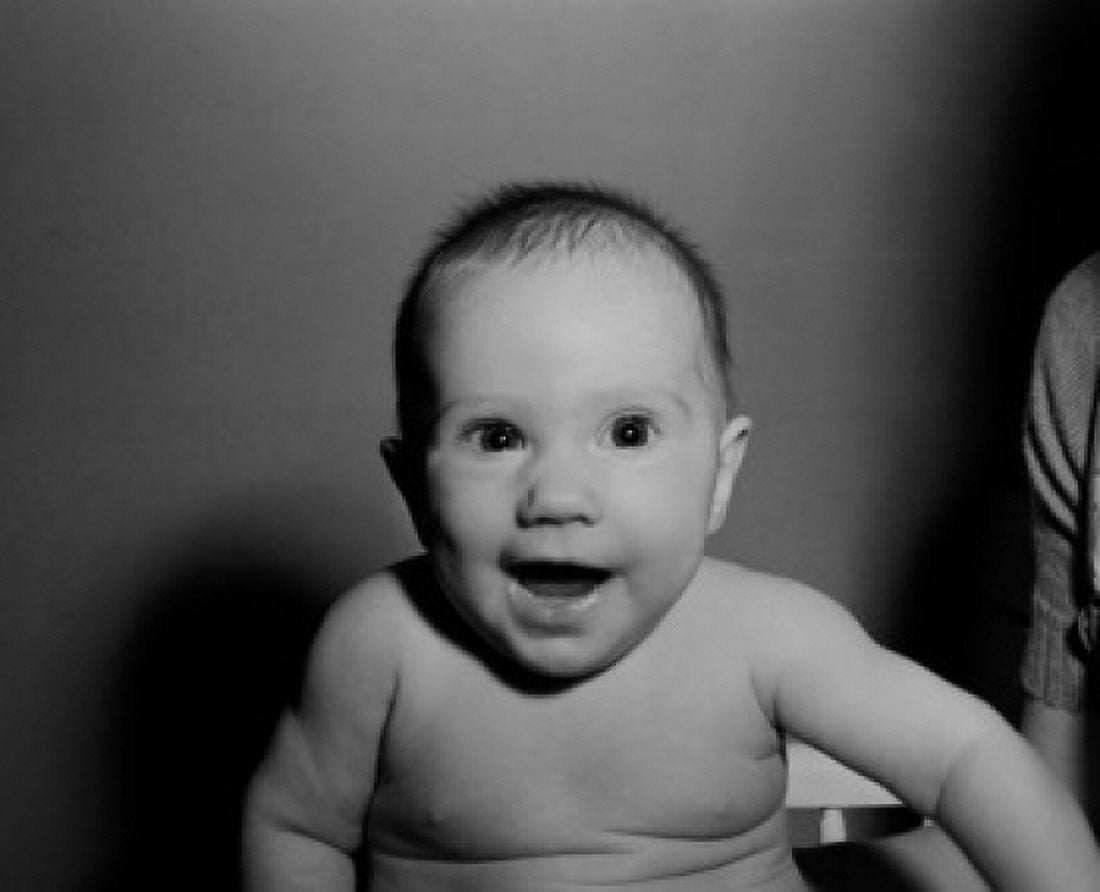 Portrait of baby boy Canvas Art - (24 x 36)
