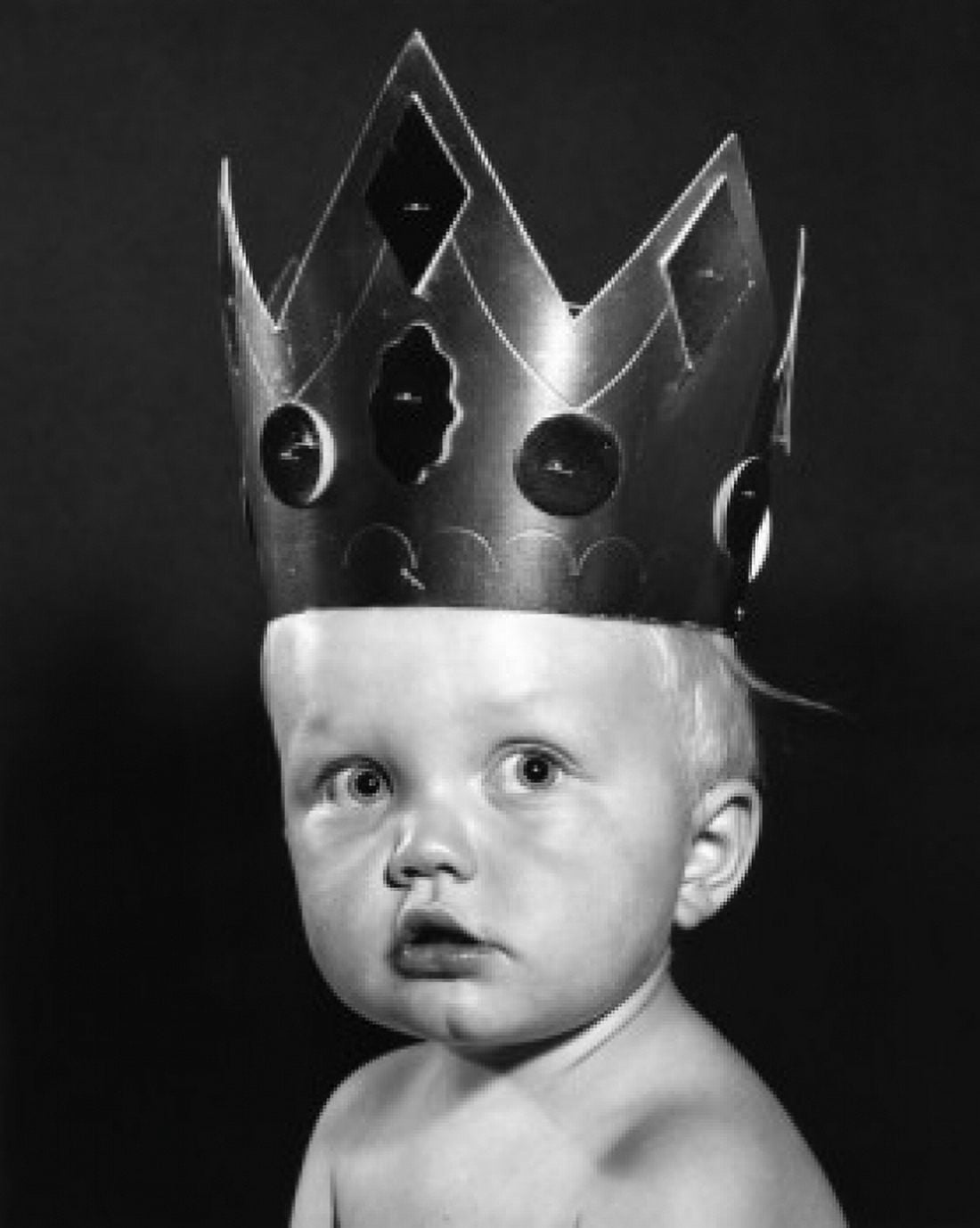 Portrait of baby boy Canvas Art - (24 x 36)