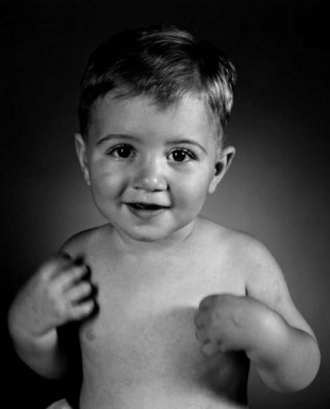 Portrait of baby boy smiling Canvas Art - (18 x 24)