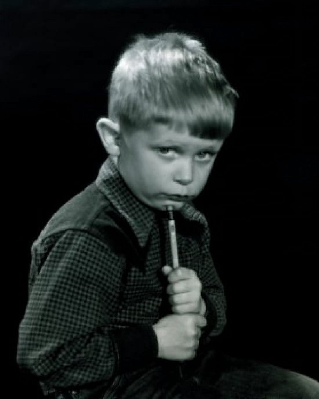 Portrait of boy with pencil Canvas Art -  (24 x 36)