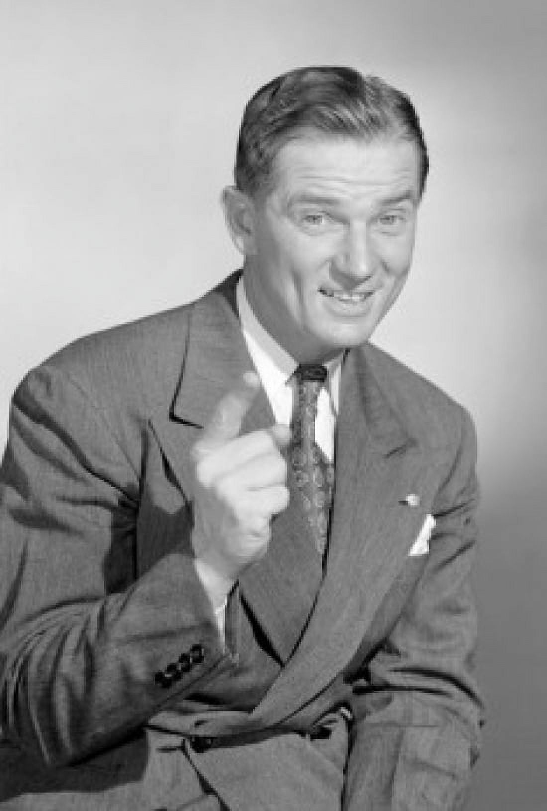 Portrait of businessman gesturing Canvas Art - (24 x 36)