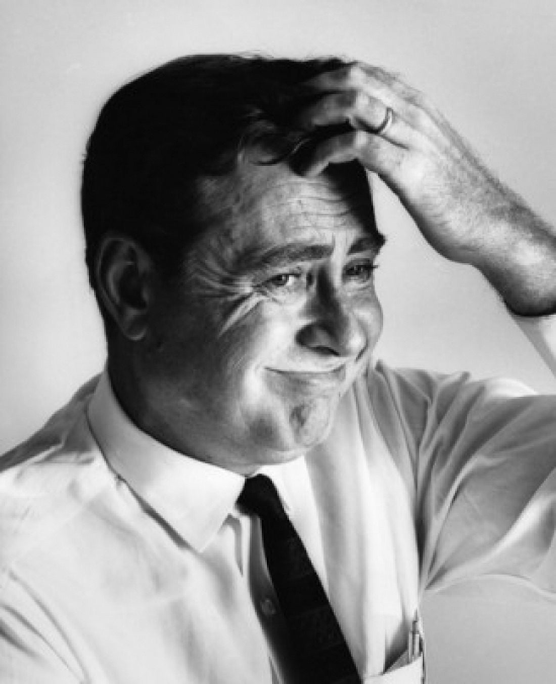 Portrait of businessman scratching head Canvas Art - (18 x 24)