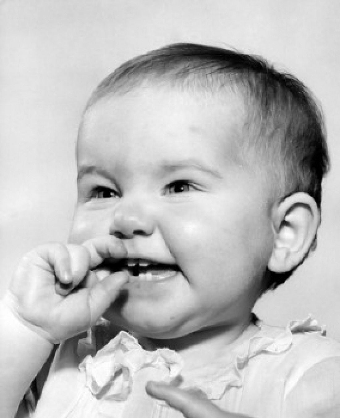 Portrait of cheerful baby Canvas Art - (24 x 36)