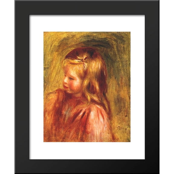 Portrait of coco 20x24 Framed Art Print by Renoir, Pierre Auguste