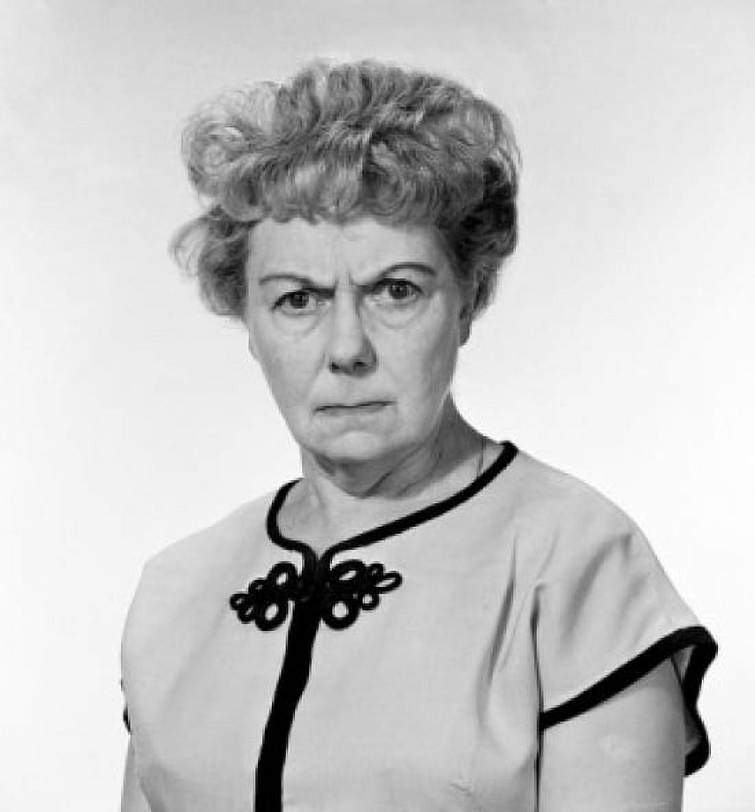 Portrait of displeased mature woman frowning forehead studio shot Canvas Art - (24 x 36)