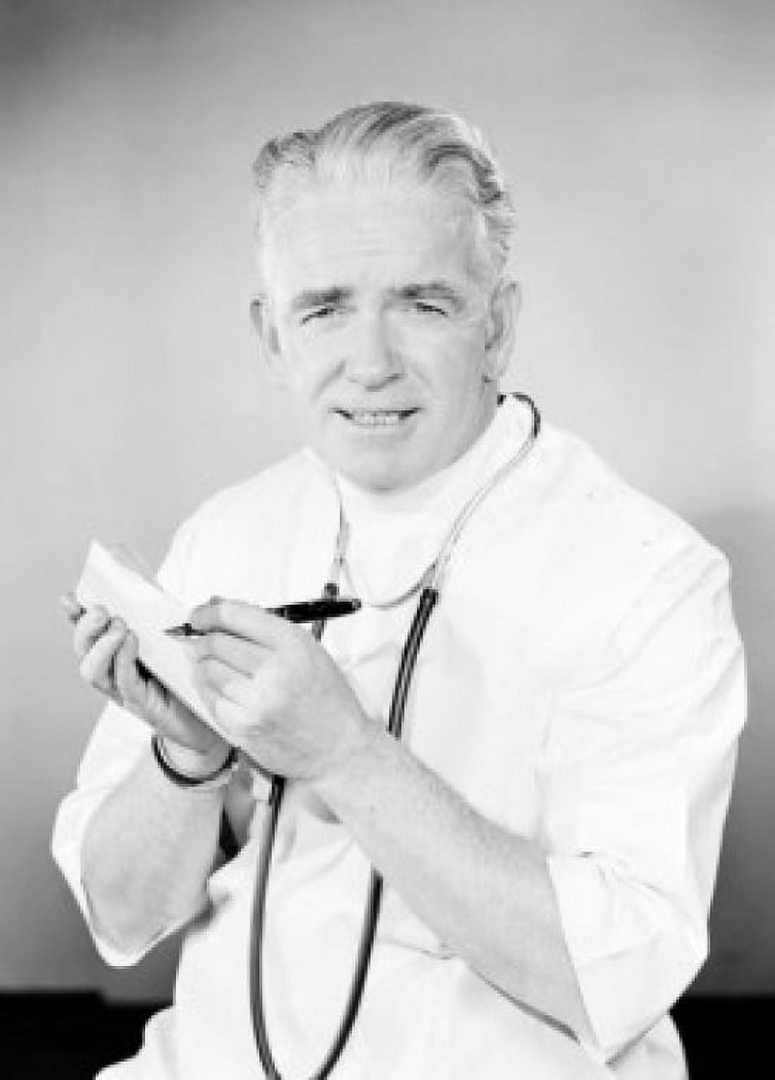 Portrait of doctor taking notes Canvas Art - (18 x 24)