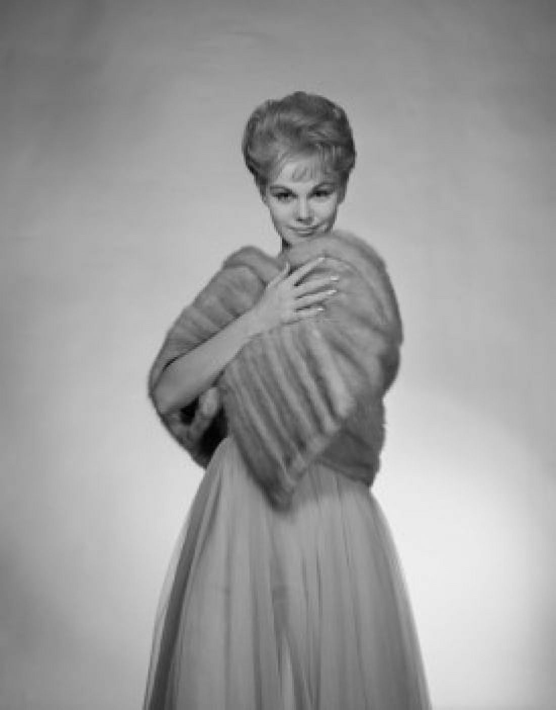 Portrait of elegant woman in fur Canvas Art - (24 x 36)
