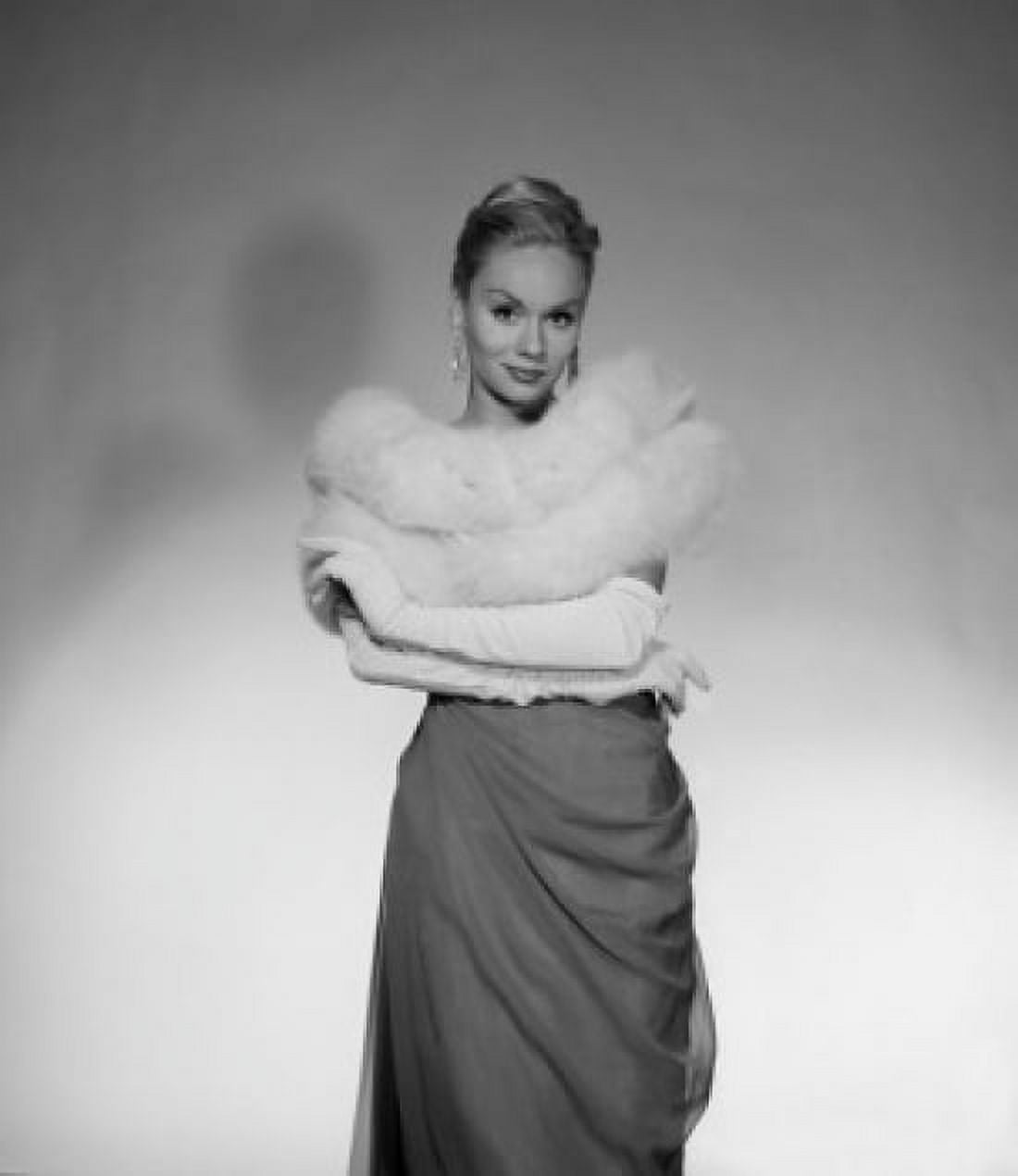 Portrait of elegant woman in fur Canvas Art - (24 x 36)
