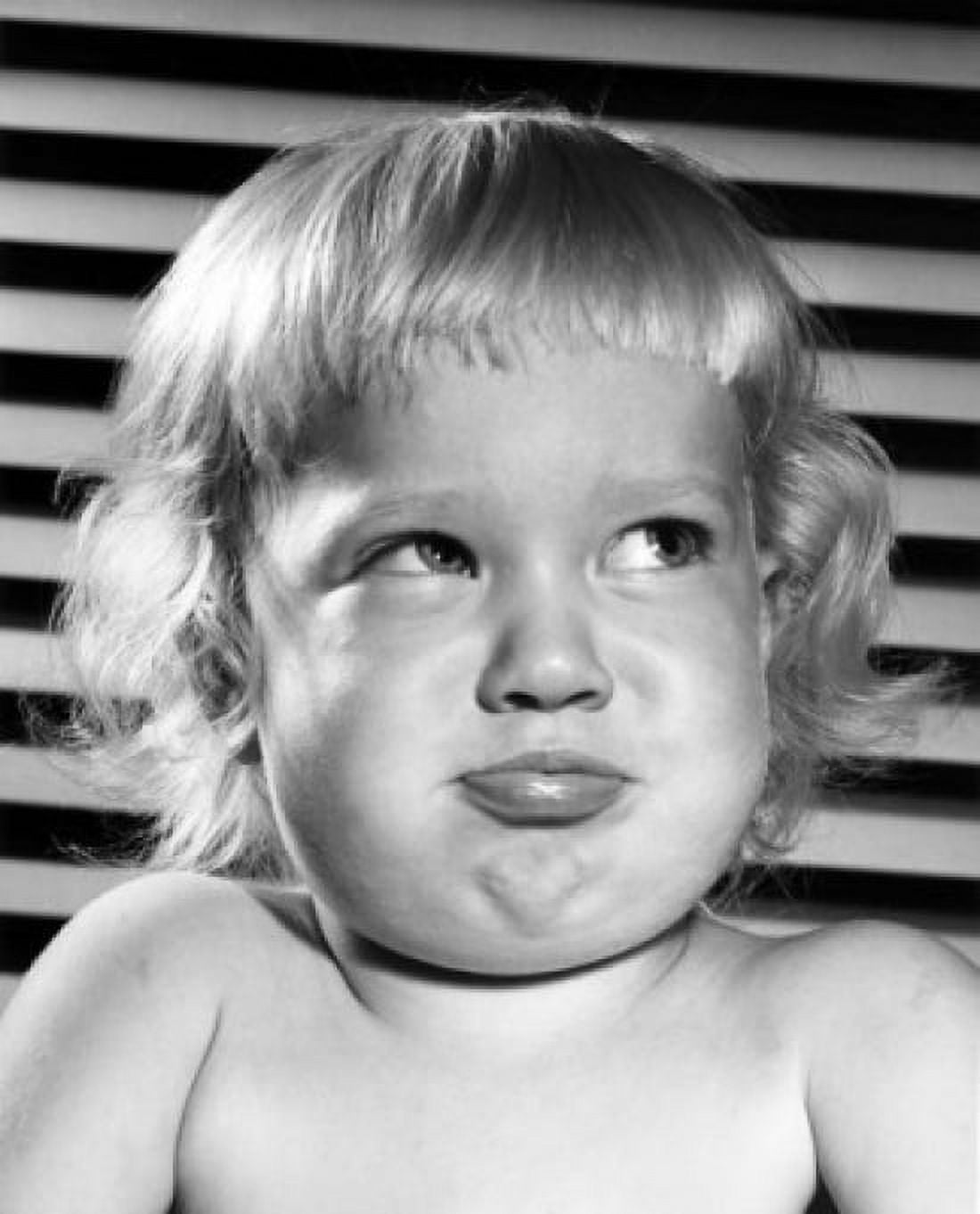 Portrait of girl making faces Canvas Art - (24 x 36)