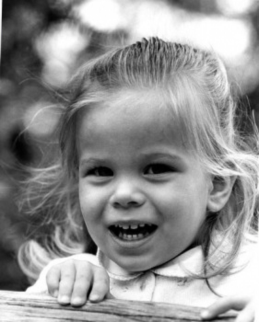 Portrait of girl smiling outdoors Canvas Art - (24 x 36)