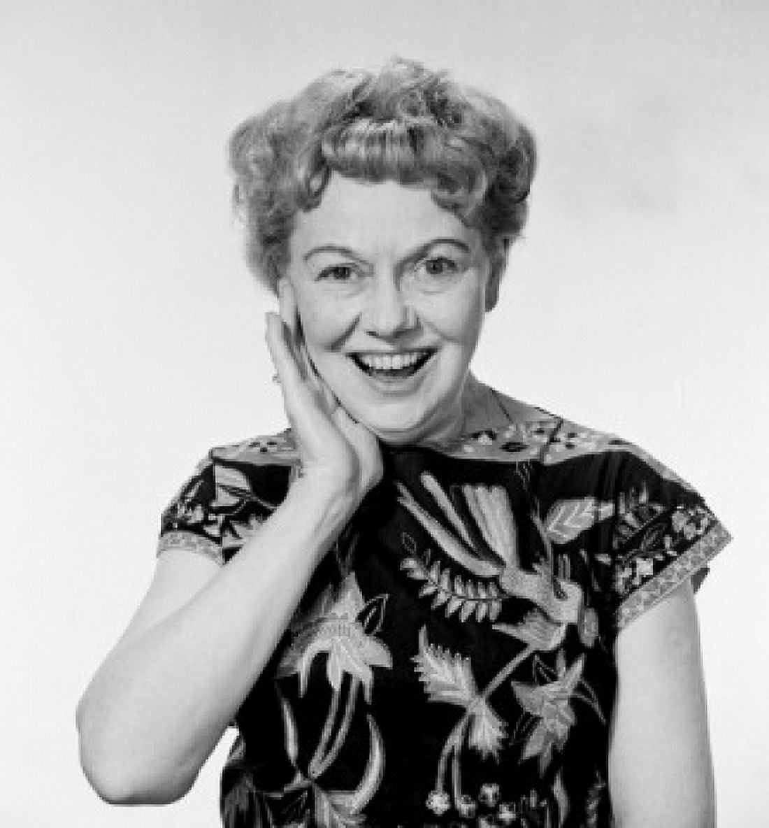 Portrait of happy mature woman looking at camera studio shot Canvas Art - (24 x 36)
