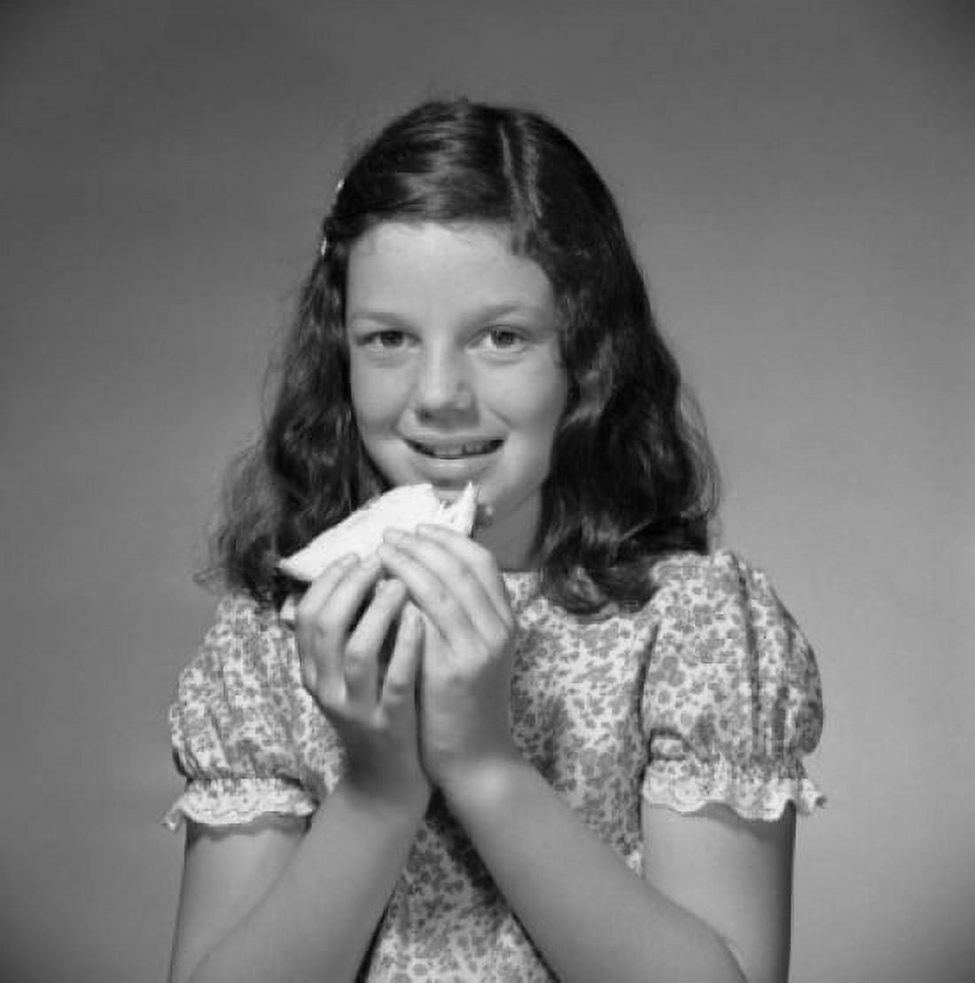 Portrait of hungry girl Canvas Art - (24 x 36)