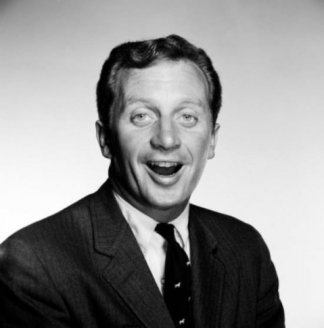 Portrait of man laughing studio shot Canvas Art - (24 x 36)