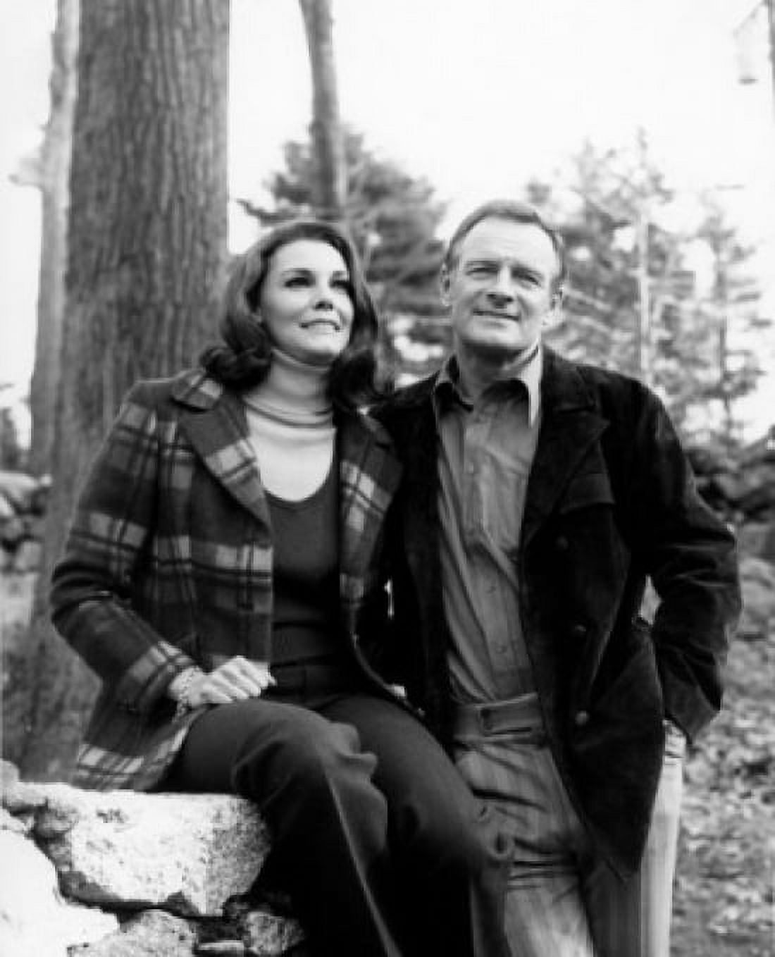 Portrait of mature couple in backyard Canvas Art - (24 x 36)