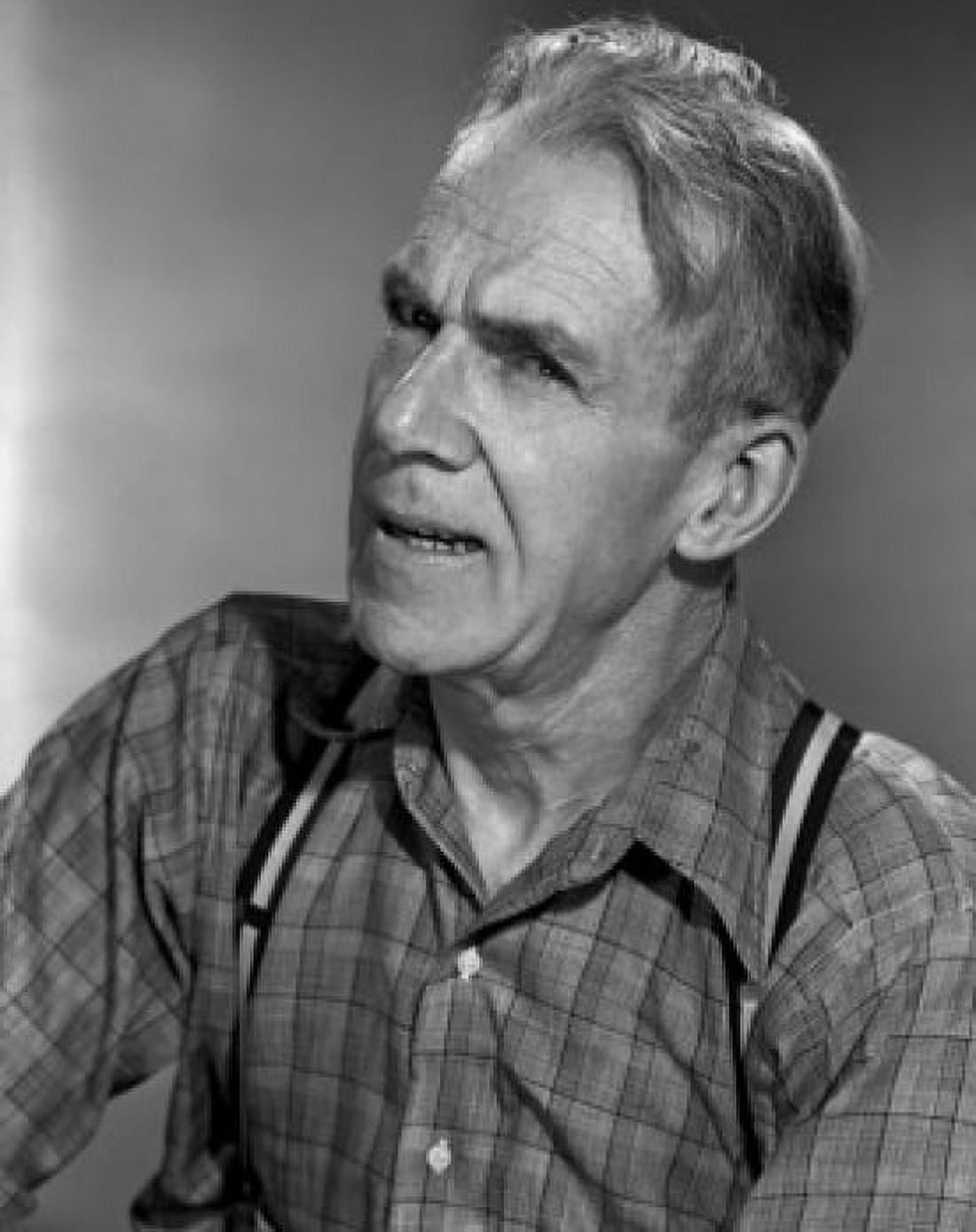 Portrait of mature man in shirt and suspenders Canvas Art - (24 x 36)