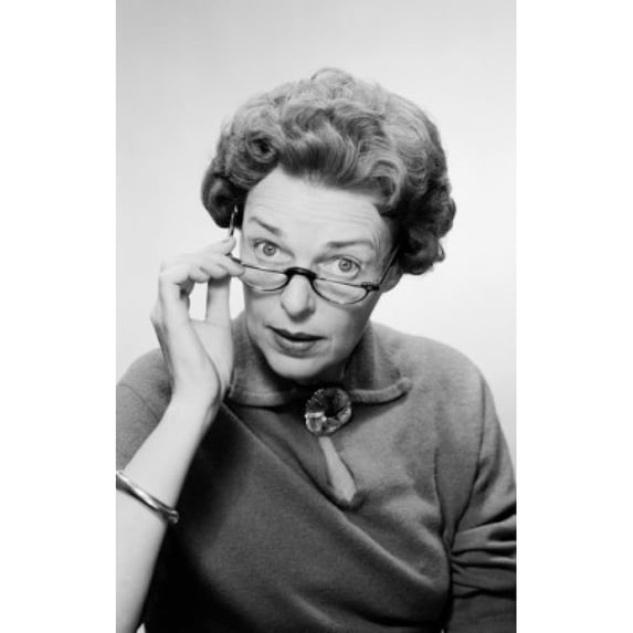 Portrait of mature woman Poster Print (18 x 24)