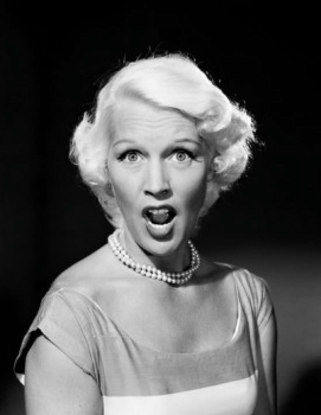Portrait of mid adult woman with mouth open and raised eyebrows Canvas Art - (24 x 36)