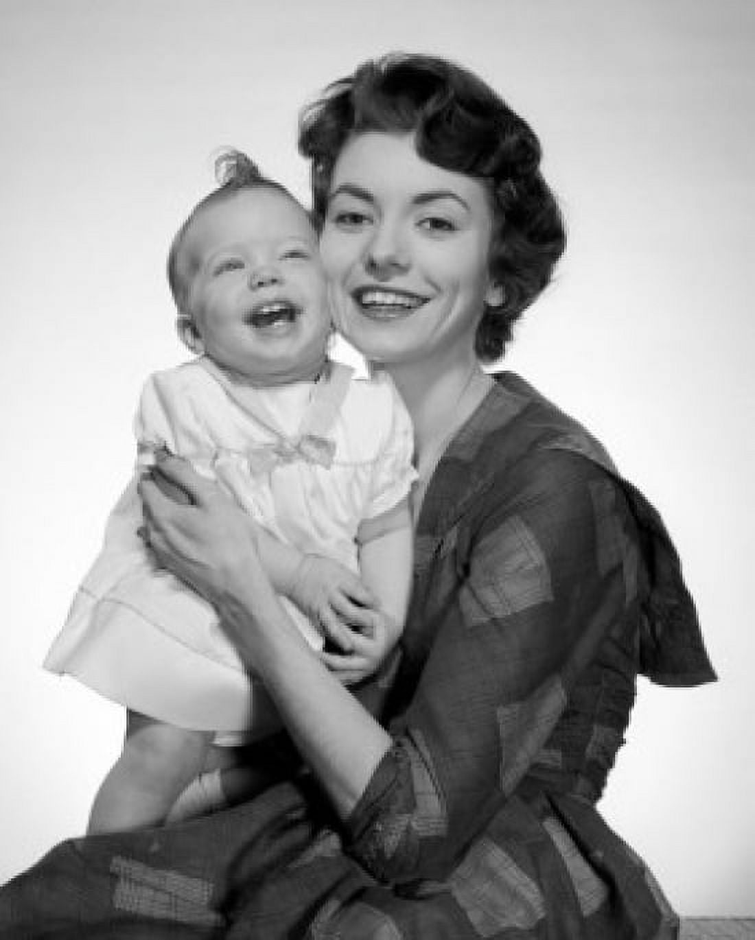 Portrait of mother with baby daughter Canvas Art - (24 x 36)