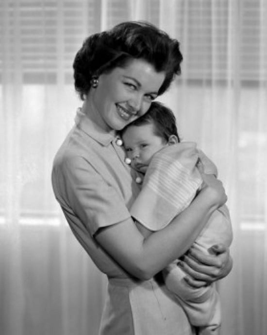Portrait of mother with baby daughter Canvas Art - (24 x 36)
