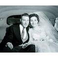 thumbnail image 1 of Portrait of newly wed couple in car Poster Print (24 x 36), 1 of 1